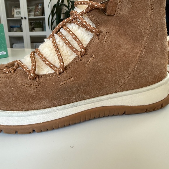 Ugg Lakesider Heritage Women's Brown Ankle Booties Suede Shearling 10 - Picture 12 of 15